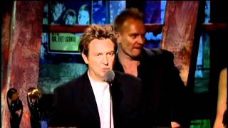 Police accept award Rock and Roll Hall of Fame inductions 2003