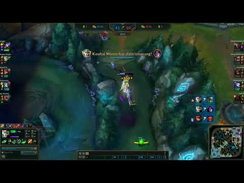 Riven 1v2 outplay vs Kaisa and Twitch