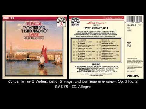 Vivaldi   L'estro Armonico   12 Concertos Op  3   I Musici   Roberto Michelucci   1962