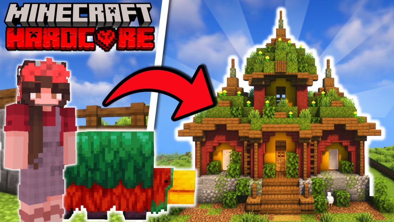 I Built a SNIFFER HOUSE in Hardcore Minecraft! Minecraft Builders