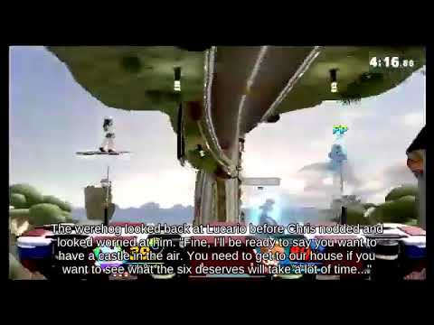 Jump Mewtwo with Lucario picking up Auroros - Ultimate