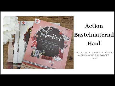 Luxe Paper Blöcke ~ Designerpapier Blöcke Weihnachten ~  Action Bastelmaterial Haul