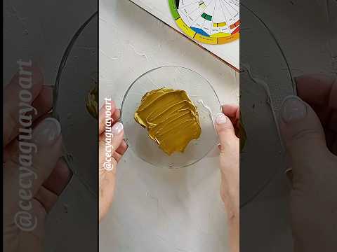 Cómo hacer el color oro brillante 🪙🖌️