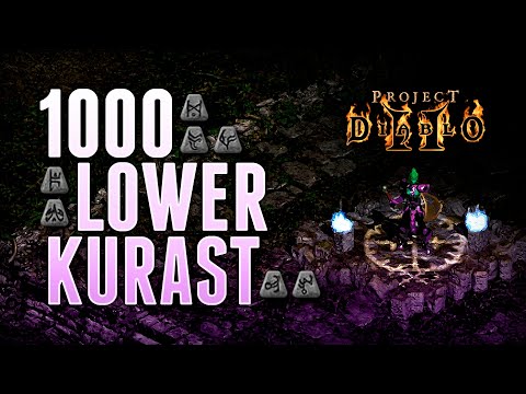 1000 Lower Kurast Runs - Project Diablo 2 (PD2)