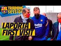⚽️? JOAN LAPORTA VISITS THE FIRST TEAM  IN TRAINING
