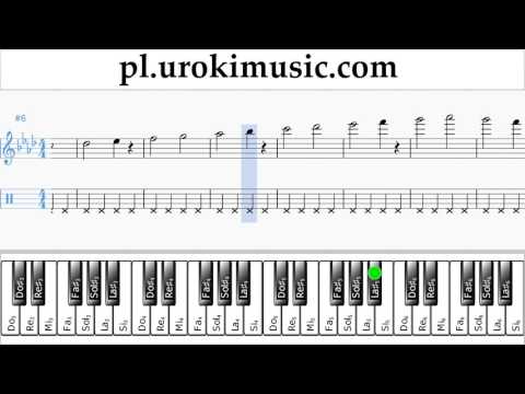 Nauka Gry Na Fortepianie (prawa ręka) Miley Cyrus - Malibu Nuty Poradnik Część 1 um-i463