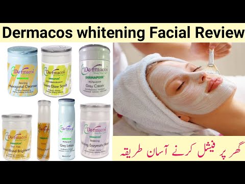Dermacos Whitening Facial Kit Complete Uses Step By Step In Urdu|Hindi