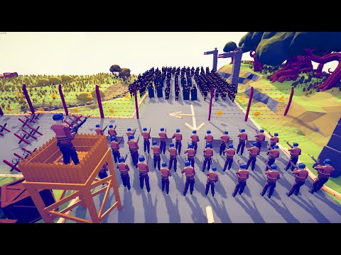 CAN 80x UN SOLDIER PROTECT PEOPLE? - Totally Accurate Battle Simulator TABS