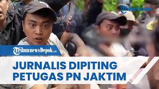 Memanas! Jurnalis Warta Kota Dipiting Petugas PN Jaktim saat Liput Eksekusi Lahan Panti Asuhan