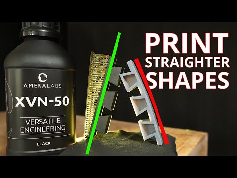 Resin print straighter edges and shapes
