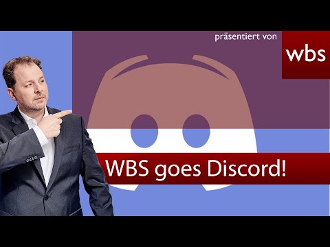 WBS jetzt auch bei Discord! So könnt ihr mit uns direkt diskutieren. RA Christian Solmecke