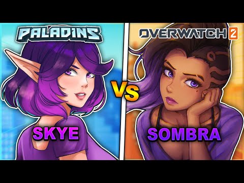 SKYE VS SOMBRA | Paladins and Overwatch 2 Comparison