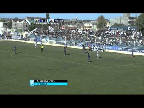 Gol de Acosta. Guillermo Brown 0 - Atl. Tucumán 1. Fecha 6. Primera B Nacional 2015. FPT.