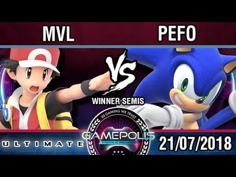 [INVITATIONAL GAMEPOLIS] MVL (Pokémon Trainer) vs Pefo (Sonic) - SSBU E3 Demo - Winner Semis