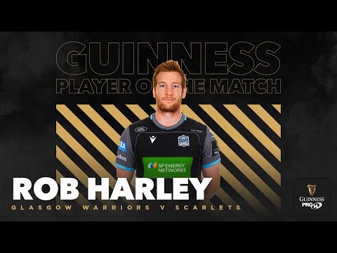 Glasgow Warriors v Scarlets Player of the Match - Rob Harley highlights