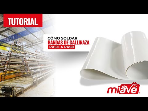 Cómo soldar las Bandas de Gallinaza/ Estiercol de Gallina | Paso a Paso