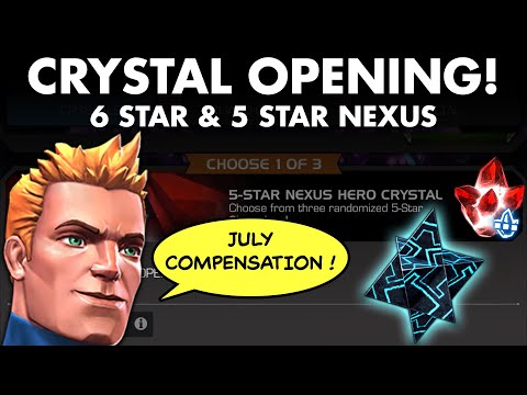 6 Star & 5 Star Nexus Crystal Opening! July Compensation! - Marvel Contest of Champions