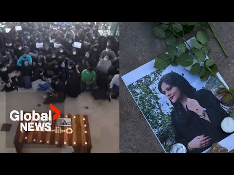 "I am a free woman": Students in Iran protest 40 days after Mahsa Amini's death