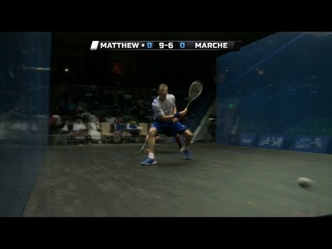 Squash: MegaRallies EP95: Matthew v Marche ; World Championship 2014