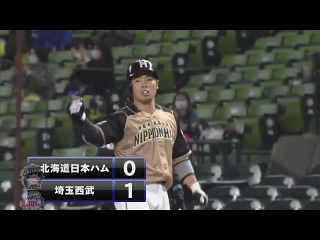 【6回表】上手く運んだ!! ファイターズ・近藤の同点タイムリー!! 2021/4/13 L-F