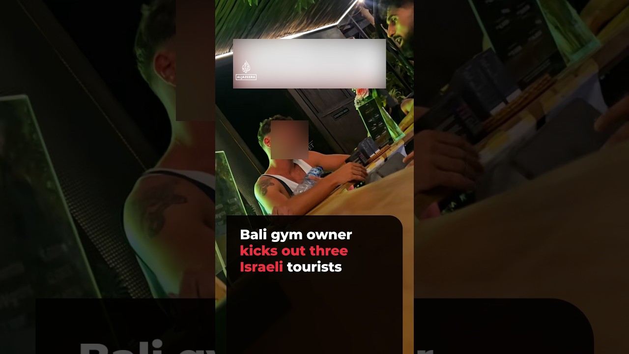 Video: Ubud Bali gym owner ejects three Israeli tourists over alleged IDF links and staff rudeness