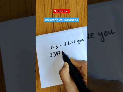 lf 143 means "I love you" then 2342 means??#youtubeshorts #satisfying #shorts