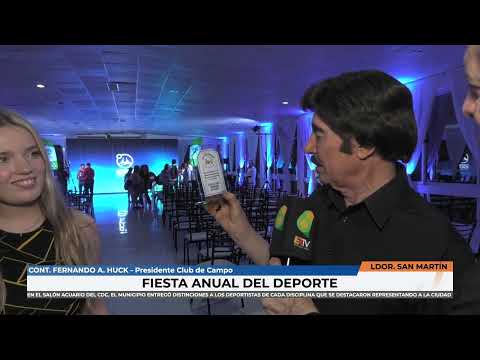 Ldor San Martin   Municipio reconoció a los deportistas en una nueva Fiesta del Deporte