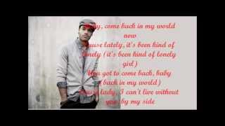 Alain Clark -  Back In My World Lyrics