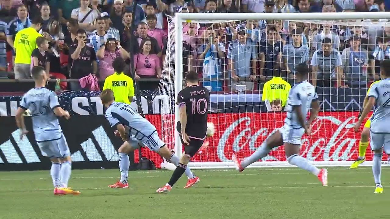 Lionel Messi! GOAT Unleashes Golazo Before Historic Arrowhead Crowd - YouTube