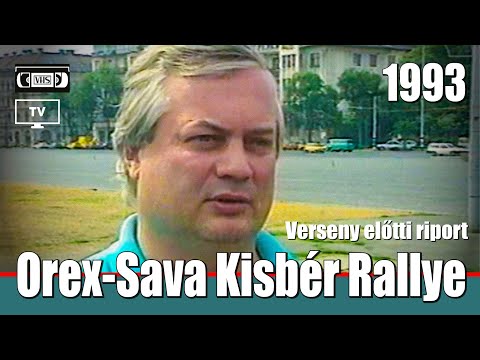 2. Orex-Sava Kisbér Rallye előzetes riport Telesport 1993 -  RallyeShop.hu