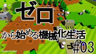 【Autonauts】ゼロから始める機械化生活【ゆっくり実況】#03