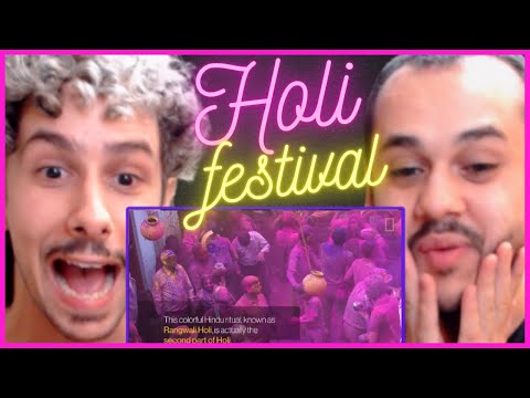 Brazilians Reaction to Get an Up-Close Look at the Colorful Holi Festival | National Geographic