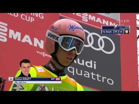 PŚ w Planicy 2017 Stefan Kraft 250m.