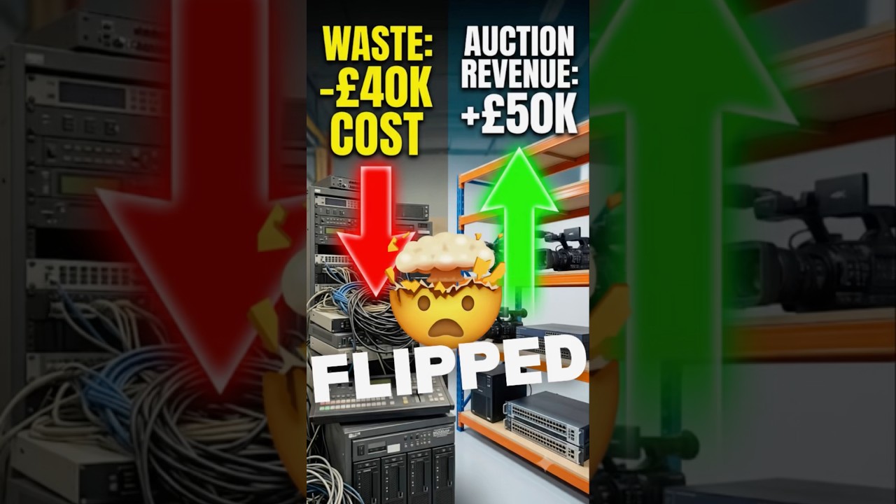 KitPlus Auctions video about turning a WEEE disposal cost into resale revenue