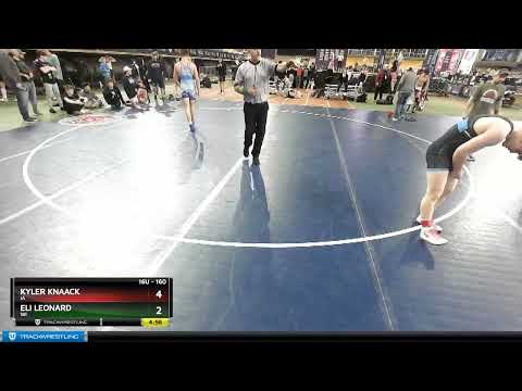 160 Lbs Semifinal - Eli Leonard, WI Vs Kyler Knaack, IA 6acc