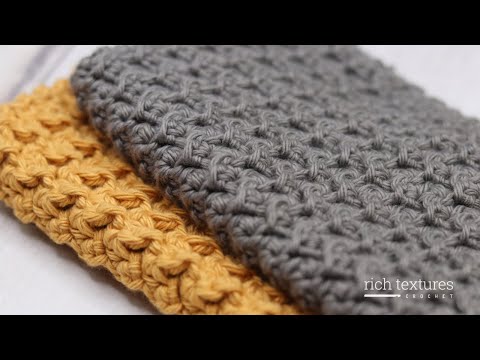 Easy Textured Dishcloth Crochet Pattern