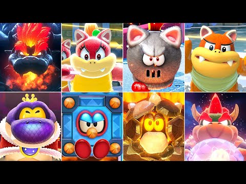 Super Mario 3D World + Bowser's Fury - All Bosses (No Damage)