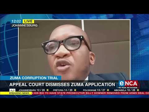 Appeal court dismisses Zuma application