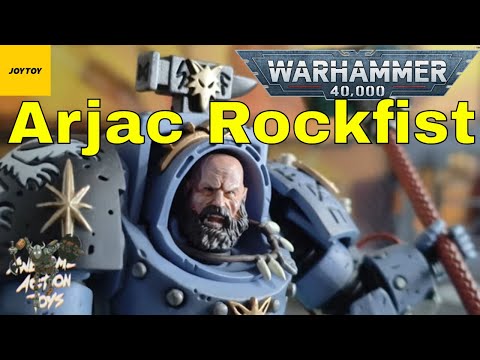 Warhammer 40k Space wolves Arjac Rockfist 1:18 scale action figure by JoyToy. One of the very best!