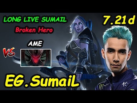 EG SumaiL - [Drow Ranger] BROKEN HERO ROAD TO TOP1 vs LGD. Ame dota 2 7.21d Gameplay