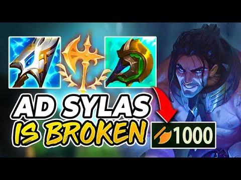 AD SYLAS IS THE MOST BROKEN BUILD IN THE GAME RIGHT NOW! (YOU CANNOT 1V1 HIM)