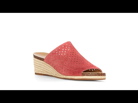 Lucky Brand Jemya Perforated SlipOn Slide Sandal