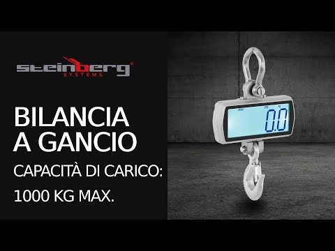Video - Bilancia a gancio - 1.000 kg / 500 g