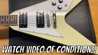 Video thumbnail for 2022 Gibson 70s Flying V Classic White by Guitar Chimp