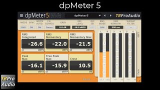 Video thumbnail for dpMeter5 walk through by TBProAudio