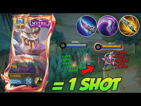 CLINT FULL PENETRATION 1 SHOT BUILD IS HERE!!🔥😱 ( 100% BROKEN!! ) - MUST TRY! - MOBILE LEGENDS