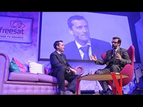 Marcus Brigstocke Interviews Graham Bell at the Freesat Free TV Awards 2014