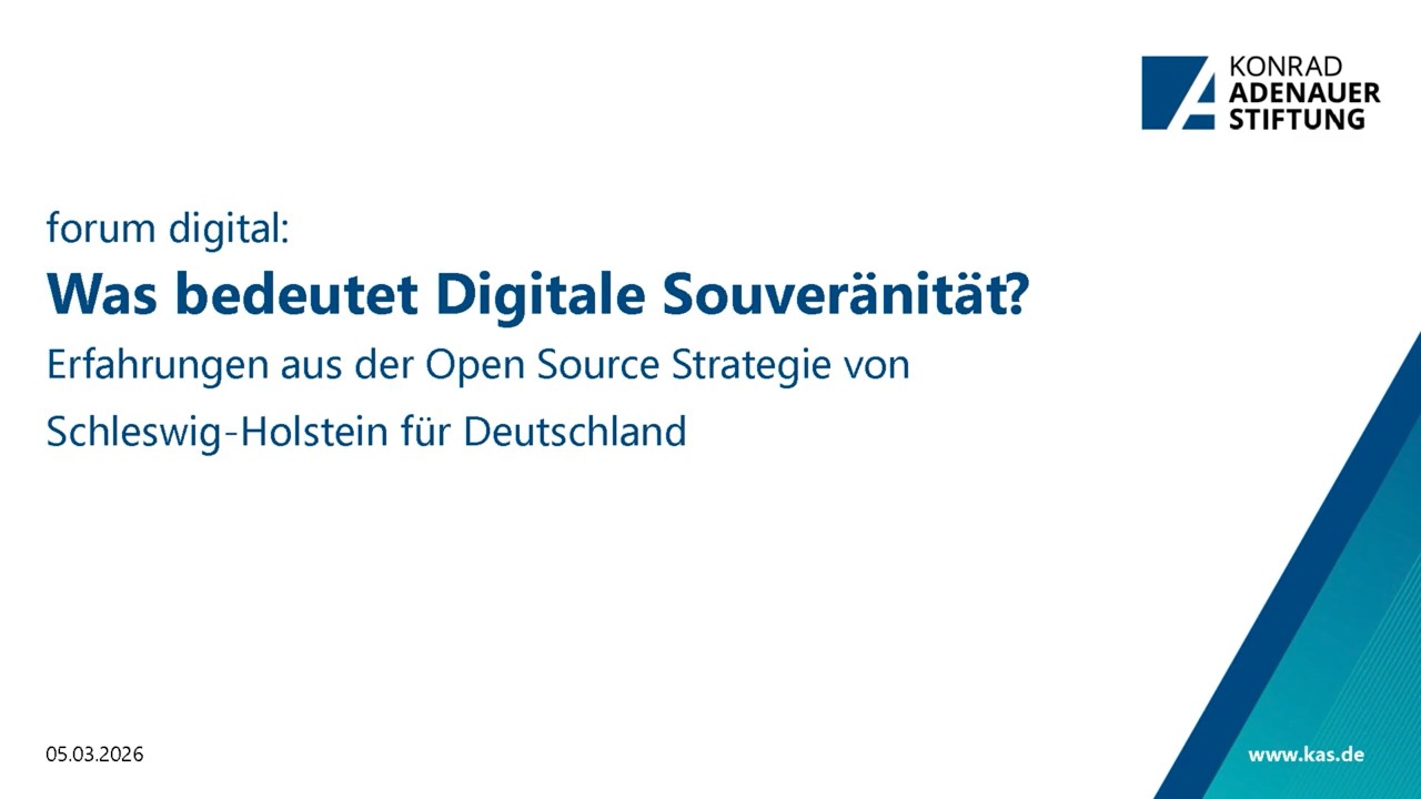 forum digital: Was bedeutet digitale Souveränität?