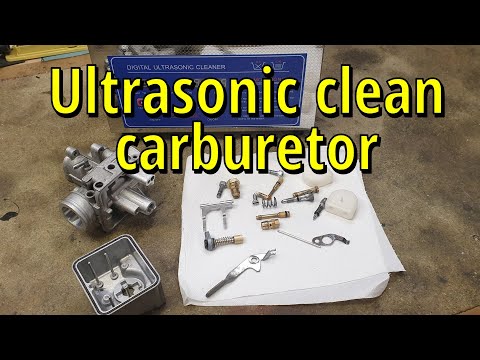 How to ultrasonic clean a carburetor