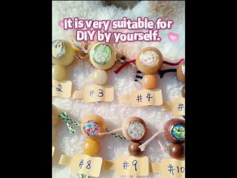 Handmade 3 Hole Guru Bead  Bodhi Root Carving for Mala #bodhiroots#handmadebeads